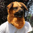 Brown Dog Furry Mask - Brown Dog Cosplay Costume Mask Prop