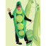 Kids Three Peas in a Pod Costume - Bodysuit Three Peas Pod Cosplay