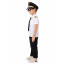 Boys Airline Pilot Costume - Shirt Pants Hat Pilot Cosplay