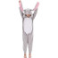 Kids Grey Long Ear Rabbit Costume - Onesie Jumpsuit Grey Long Ear Rabbit Cosplay