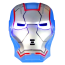 Kids Iron Patriot Mask - Iron Patriot Cosplay Costume Mask With Light Effect