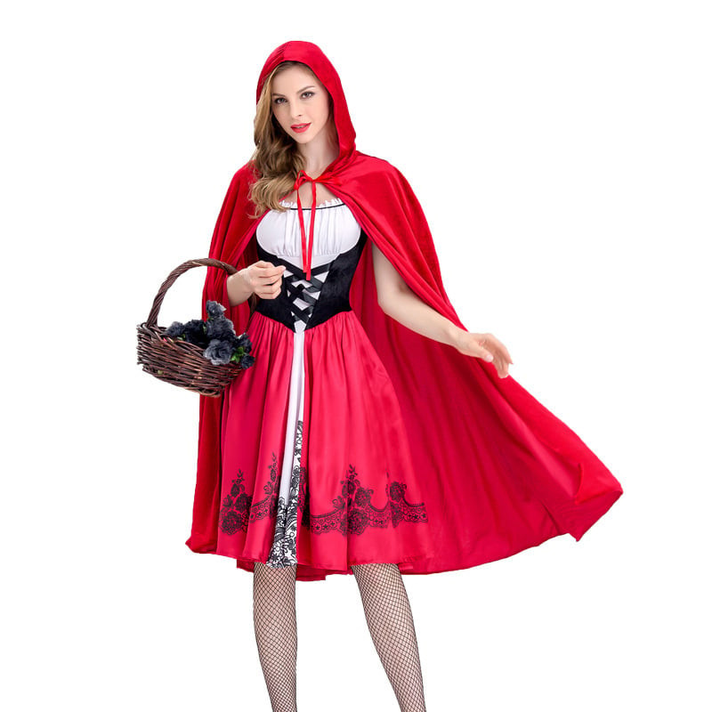 Womens Little Red Riding Hood Cosplay Costume
