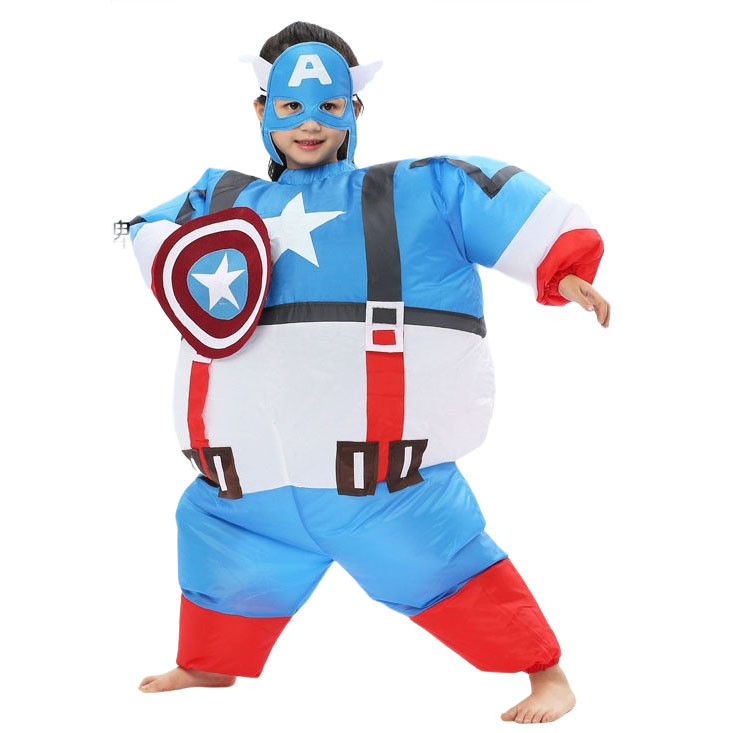 Kids Marvel Captain America Inflatable Costume - Captain America Cosplay
