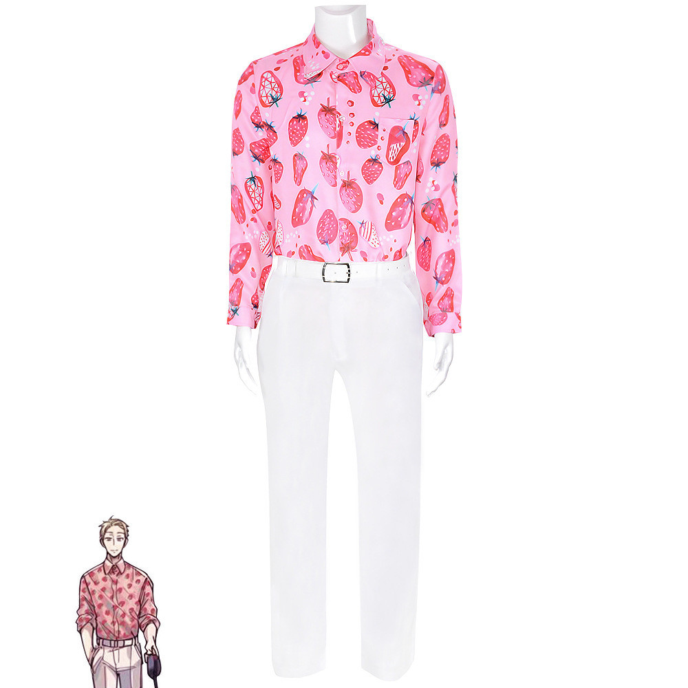 Spy × Family Loid Forger Costume - Strawberry Shirt Loid Forger Cosplay