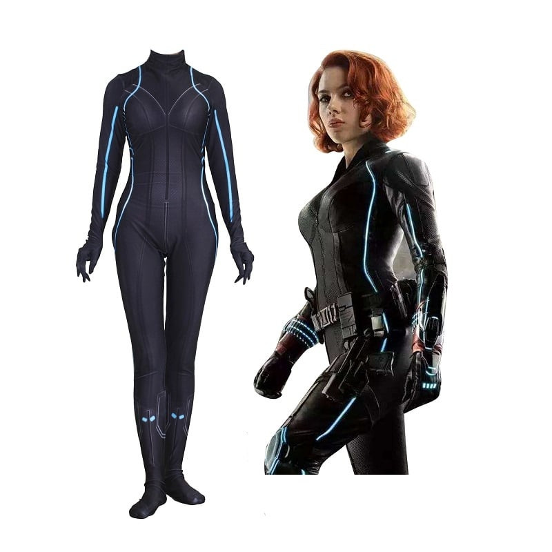Black Widow Lycra Cosplay Costume
