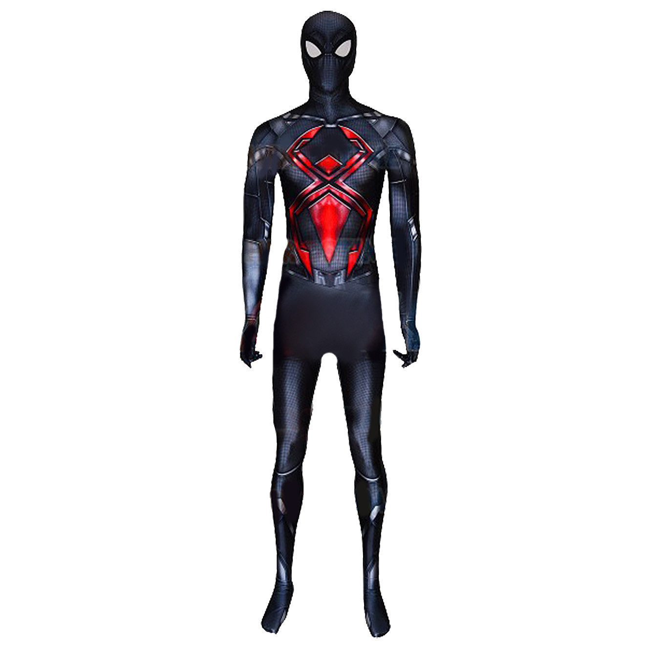 Spider-Man PS4 Dark Suit Costume - Dark Blue Bodysuit Mask Spider Man Cosplay