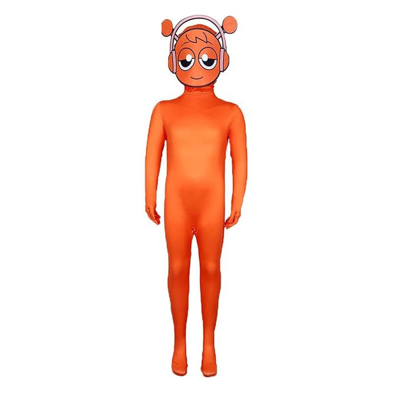Sprunki Incredibox Oren Costume - Bodysuit Orange Sprunki Cosplay