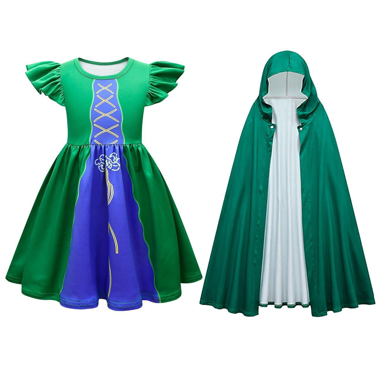 Hocus Pocus 2 Winifred Sanderson Kids Lycra Cosplay Costume