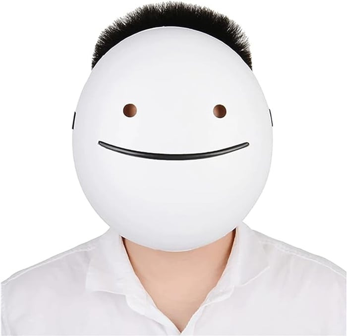 Dream Smile Mask - White Smile Dream Mask Costume Cosplay