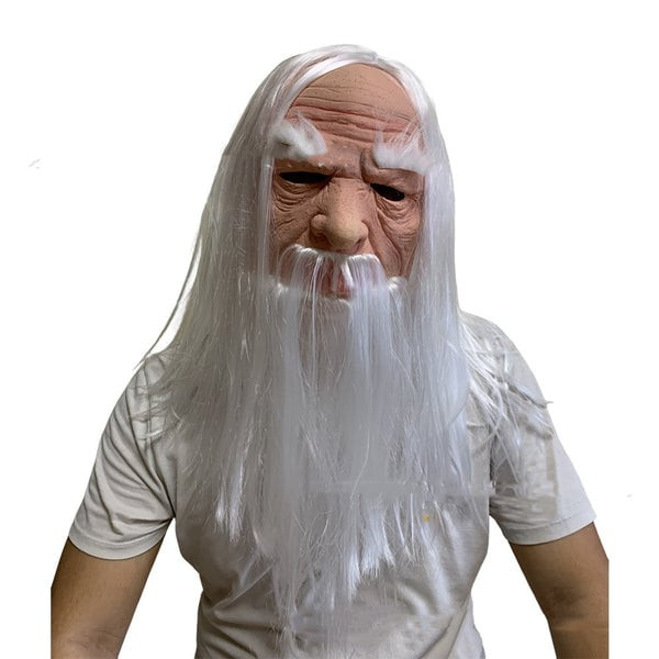 Lord Of The Rings Gandalf The White Mask - Gandalf The White Cosplay Costume Mask Prop