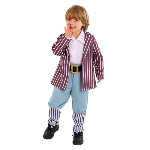 Kids Wonka 2023 Oompa Loompa Costume - Stripe Coat Pants Set Oompa Looma Cosplay