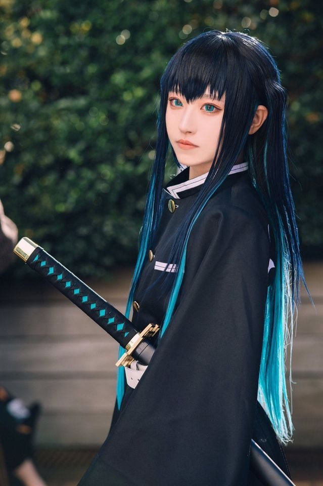 Demon Slayer Muichiro Tokito Wig - Muichiro Tokito Cosplay Costume Wig