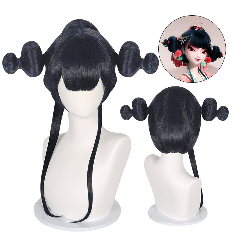 White Snake Old Fox Wig - Old Fox Costume Wig Prop