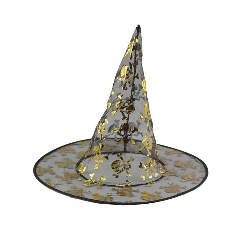 Halloween Prop Witch Mesh Hat Costume