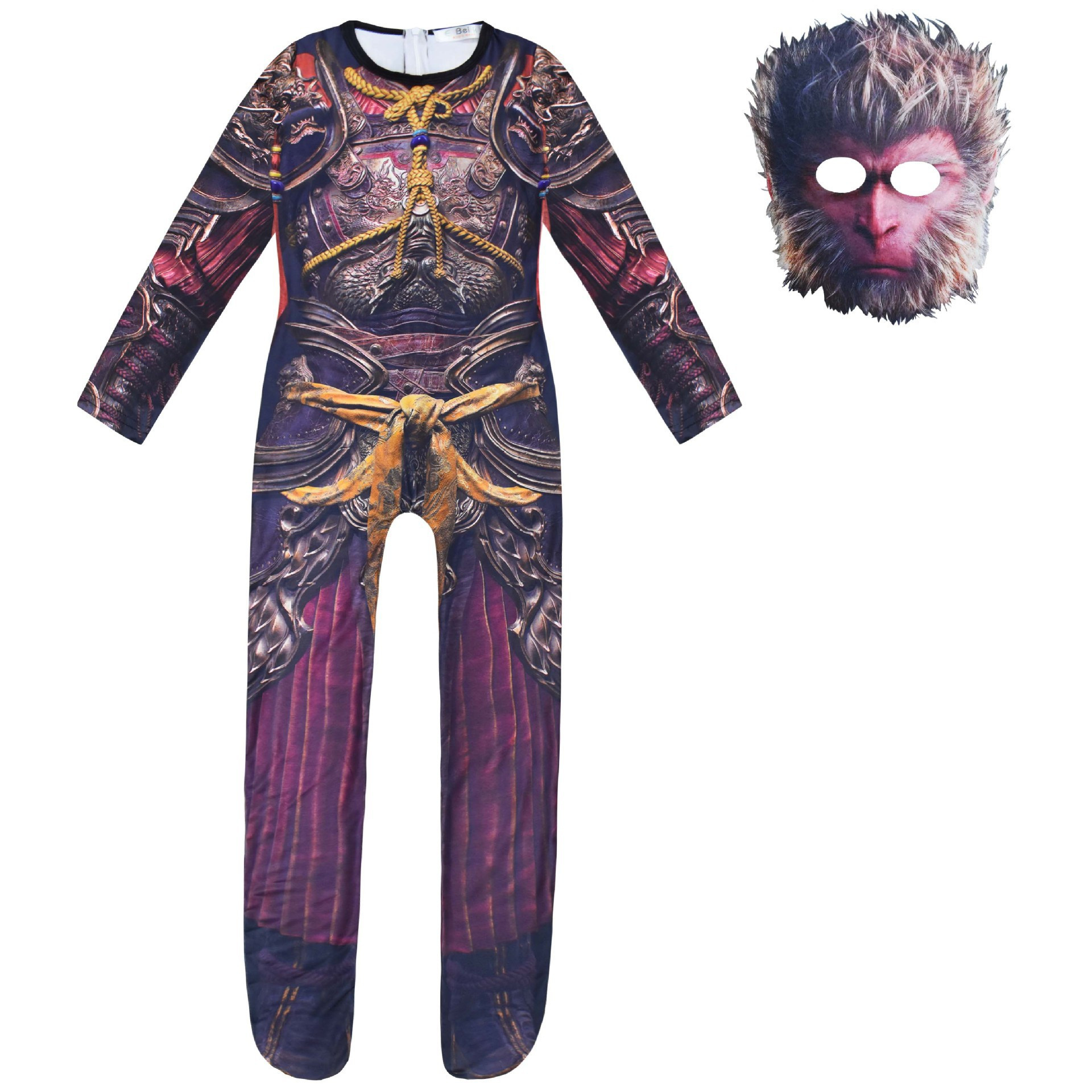 Black Myth Wukong Wukong Costume - Suit Mask Set Wukong Cosplay