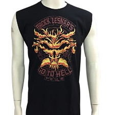 WWE Brock Lesnar Costume - Black Red Tank Top Go To Hell Tour Brock Lesnar Cosplay