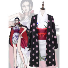 One Piece Nico Robin Costume - Flower Dress Jacket Nico Robin Cosplay