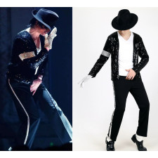Michael Jackson Costume - Billie Jean Costume Full Set Michael Jackson Cosplay