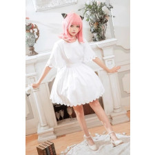 Spy × Family Anya Forger Costume - White Ribbon Dress Set Anya Forger Cosplay