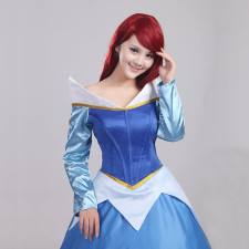 Blue Sleeping Beauty Aurora Cosplay Dress