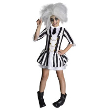 Girls Beetlejuice Costume - Striped Dress Set Beetlejuice Cosplay