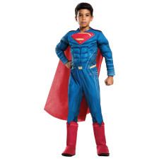 DC Justice League Deluxe Superman Children Costume - Kids Deluxe Superman Cosplay