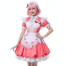 Naraka: Bladepoint Kurumi Costume - Pink White Dress Kurumi Cosplay