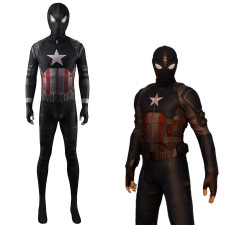 Spider-Man: Far From Home Stealth Suit Captain America Crossover Suit Costume - Bodysuit Spider-Man: Far From Home Cosplay