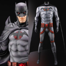 DC Comics Flashpoint Batman Thomas Wayne Costume - Bodysuit Cape Set Batman Thomas Wayne Cosplay