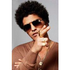 Bruno Mars Wig - Black Curly Afro Wig Bruno Mars Cosplay Costume