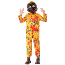 Kids Zombie Hazmat Suit Costume - Overall Mask Yellow Hazmat Suit Cosplay