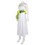 Final Fantasy Aerith Gainsborough Costume - White Gold Dress Aerith Gainsborough Cosplay