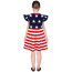 Girls American Flag Stars and Stripes Costume - Dress American Flag Cosplay