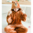 Kids LINE Brown Bear Costume - Onesie Jumpsuit Brown Cosplay