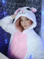 Kids White Cat Costume - Onesie Jumpsuit White Cat Cosplay