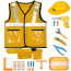 Boy's Construction Costume - Yellow Vest Construction Engineer Cosplay