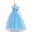 Girls Frozen Princess Elsa Blue Dress Costume - Blue Dress Elsa Cosplay
