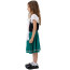 Oktoberfest Bavarian Costume - Girls Dirndl Green Dress Oktoberfest Cosplay