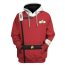 Star Trek II The Wrath Of Khan Starfleet Red Uniform Costume - Hoodie Sweatpants Starfleet Red Uniform Cosplay