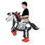 Riding Skeleton Horse Inflatable Costume - Riding Skeleton Horse Cosplay