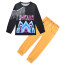Girls K-Pop Demon Hunters Mira Costume - Black Yellow Shirt Pants Set Mira Cosplay