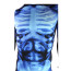 Male X-Ray Skeleton Halloween Costume - Blue X-Ray Bodysuit Skeleton Cosplay