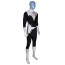 Marvel Puzzle Quest Northstar Jean-Paul Beaubier Costume - Black & White Bodysuit Northstar Cosplay