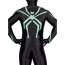 Spider-Man Stealth Big Time Suit Costume - Black Bodysuit Mask Spider-Man Cosplay