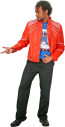 Michael Jackson Beat It Costume - Red Leather Jacket Beat It Jacket Michael Jackson Cosplay
