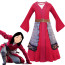 Girls Disney Mulan Costume - Red Dress Mulan Cosplay