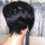 Rihanna Wig - Short Oblique Bangs Wig Rihanna Cosplay Costume