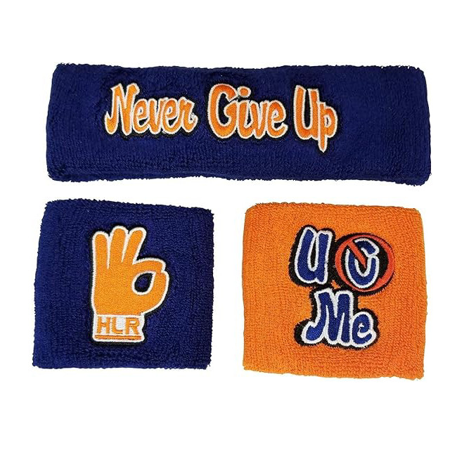 John Cena Headband - Blue Orange Headband Wristband John Cena Cosplay Costume Prop