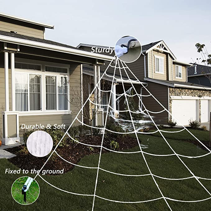 Spider Web Halloween Decoration Set