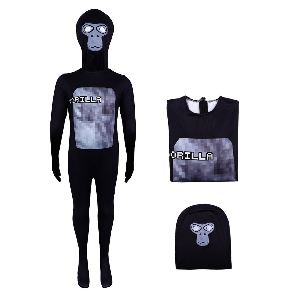 Gorilla Tag The Gorilla Costume - Bodysuit Mask Set The Gorilla Cosplay